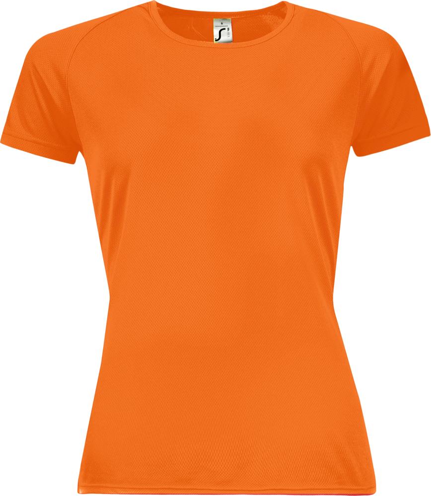 01159404_1.tif_1000x1000 Футболка женская Sporty Women 140, оранжевый неон — изображение 1