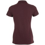 Рубашка поло женская Brandy Women, бордовая с белым — изображение 2