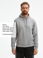 Толстовка унисекс Spencer, серый меланж — изображение 7