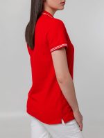 Рубашка поло женская Virma Stripes Lady, красная — изображение 8