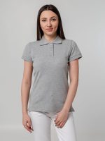 Рубашка поло женская Virma Premium Lady, серый меланж — изображение 6