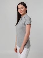 Рубашка поло женская Virma Premium Lady, серый меланж — изображение 7