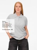 Рубашка поло женская Virma Premium Lady, серый меланж — изображение 12