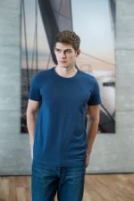 Футболка мужская American U, синяя — изображение 5