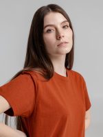 Футболка Imperial 190, коричневая (терракотовая) — изображение 10