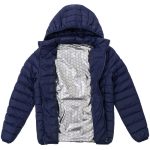 Куртка с подогревом Thermalli Chamonix, темно-синяя — изображение 4
