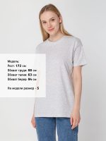 Футболка унисекс Regent 150, светло-серый меланж — изображение 8