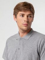 Рубашка поло мужская Summer 170, серый меланж — изображение 7