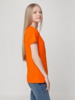 Футболка женская T-bolka Lady, оранжевая — изображение 6