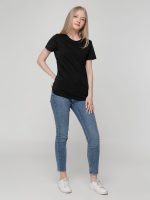 Футболка женская T-bolka Lady, черная — изображение 9