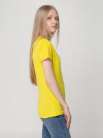 Футболка женская T-bolka Lady, желтая — изображение 6