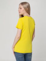 Футболка женская T-bolka Lady, желтая — изображение 7