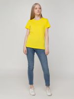 Футболка женская T-bolka Lady, желтая — изображение 9
