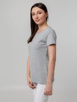 Футболка женская T-bolka Stretch Lady, серый меланж — изображение 12