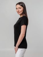Футболка женская T-bolka Stretch Lady, черная — изображение 7