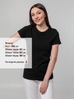 Футболка женская T-bolka Stretch Lady, черная — изображение 4