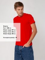 Футболка мужская T-bolka Stretch, красная — изображение 4