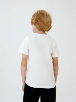 Футболка детская T-Bolka Kids, белая (теплый оттенок) — изображение 8