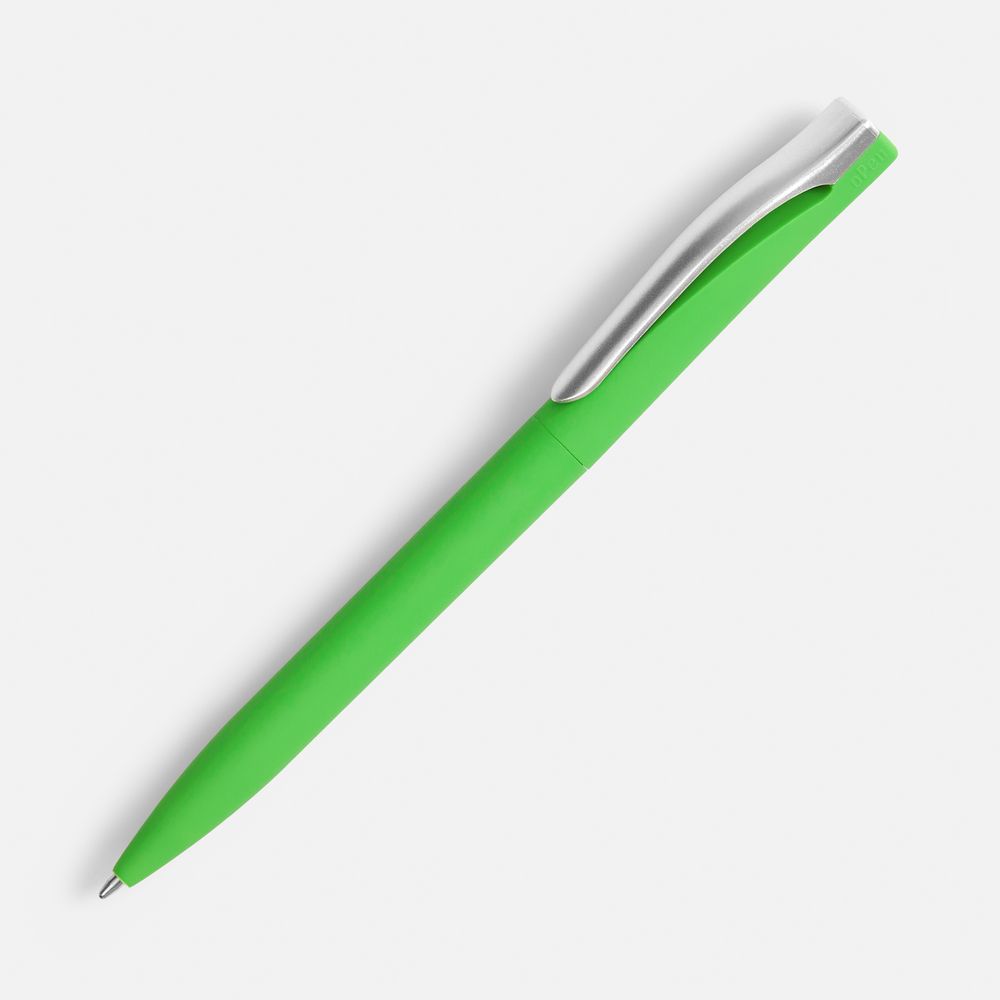 3322.90_14_1000x1000 Ручка шариковая Pin Soft Touch, зеленая — изображение 1