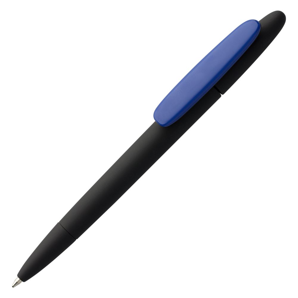 3389.34_1_tif_1000x1000 Ручка шариковая Prodir DS5 TRR-P Soft Touch, черная с синим — изображение 1
