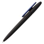 Ручка шариковая Prodir DS5 TRR-P Soft Touch, черная с синим — изображение 2
