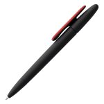 Ручка шариковая Prodir DS5 TRR-P Soft Touch, черная с красным — изображение 2