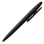 Ручка шариковая Prodir DS5 TRR-P Soft Touch, черная с красным — изображение 3