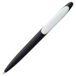 Ручка шариковая Prodir DS5 TRR-P Soft Touch, черная с белым — изображение 4