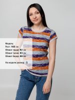 Футболка женская Rayet Lady двусторонняя, оранжевая с фиолетовым — изображение 9