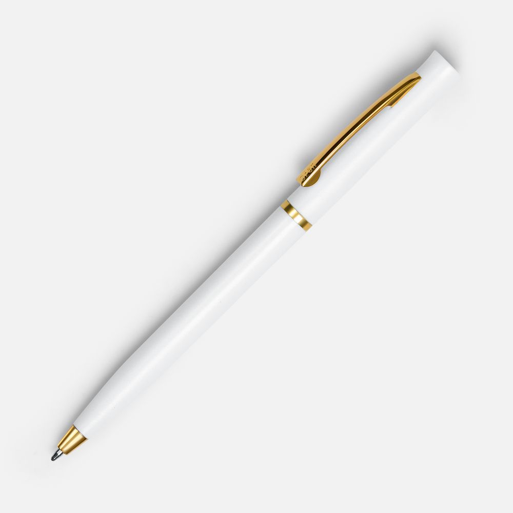 4475.60_61_1000x1000 Ручка шариковая Euro Gold, белая — изображение 1
