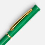Ручка шариковая Euro Gold, зеленая — изображение 3