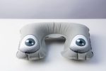 Надувная подушка под шею в чехле Sleep, серая — изображение 4