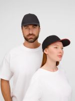 Бейсболка Buffalo, черная с красным — изображение 10