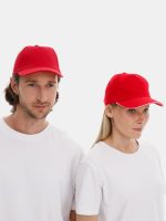 Бейсболка Long Beach, красная — изображение 9