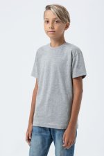 Футболка детская Regent Fit Kids, серый меланж — изображение 4