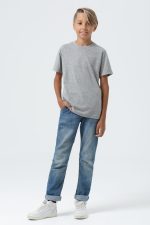 Футболка детская Regent Fit Kids, серый меланж — изображение 6