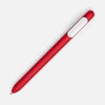 Ручка шариковая Swiper Soft Touch, красная с белым — изображение 2