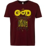 Футболка A God is High, гранатово-красная — изображение 2