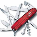 Офицерский нож Huntsman 91, прозрачный красный