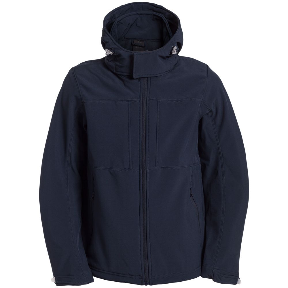 jm950003_3_1000x1000 Куртка мужская Hooded Softshell темно-синяя — изображение 1