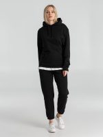 Толстовка с капюшоном унисекс Hoodie, черная — изображение 11