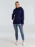 Толстовка с капюшоном унисекс Hoodie, темно-синяя — изображение 8