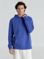 Толстовка с капюшоном унисекс Hoodie, ярко-синий меланж — изображение 10