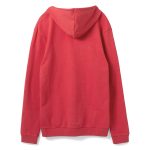 Толстовка с капюшоном унисекс Hoodie, красный меланж — изображение 2