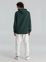 Толстовка с капюшоном унисекс Hoodie, темно-зеленый меланж — изображение 13