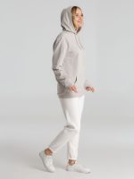 Толстовка с капюшоном унисекс Hoodie, дымчато-серая — изображение 14