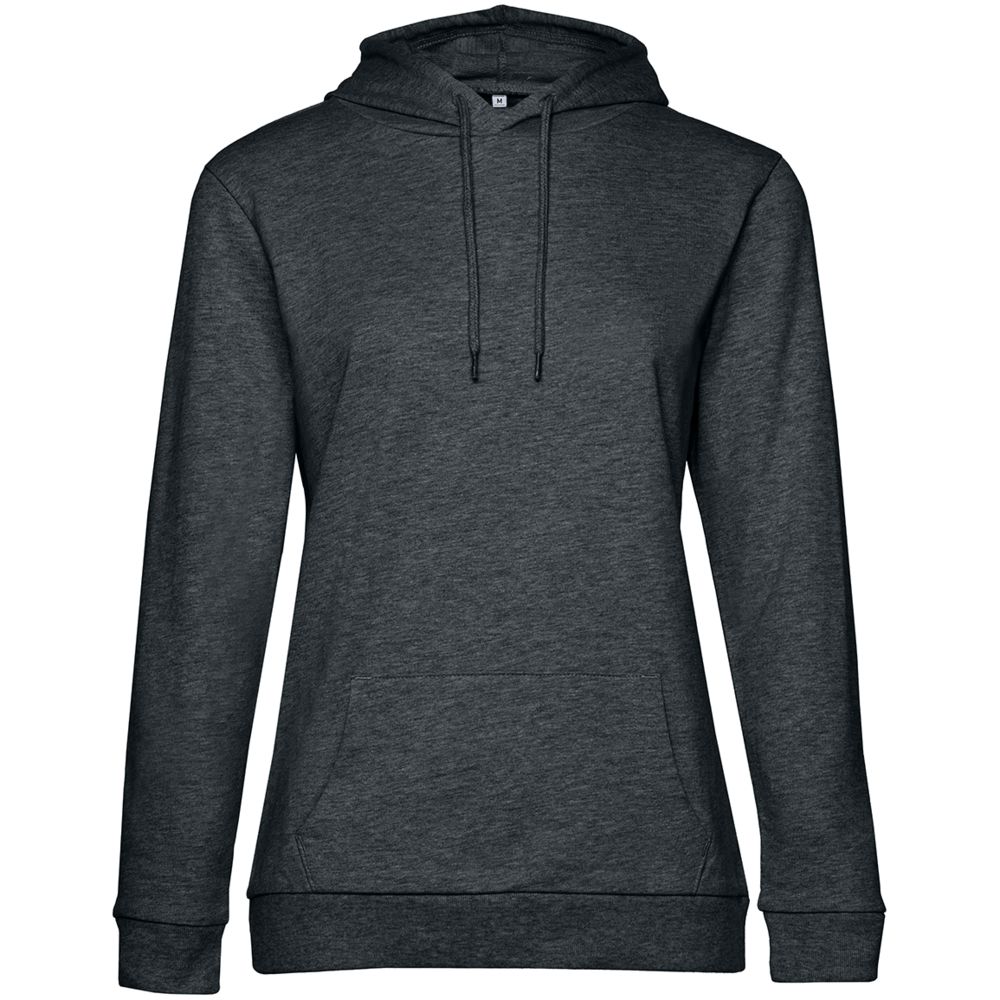 ww04w625_3_1000x1000 Толстовка с капюшоном женская Hoodie, серый меланж (антрацит) — изображение 1