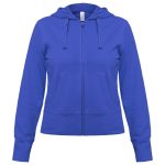 Толстовка женская Hooded Full Zip ярко-синяя