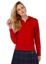 Толстовка женская Hooded Full Zip серый меланж — изображение 5