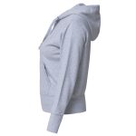 Толстовка женская Hooded Full Zip серый меланж — изображение 2